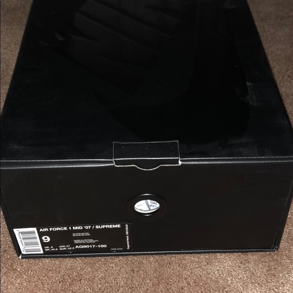 Supreme nba air force one mid size 9